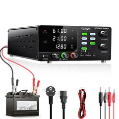 R-SPS3020C Adjustable DC Bench Power Supply & Battery Charger, 0-60V/0-30A Options, 450W/600W/900W/1200W & OCP Protection