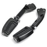 Pair Passenger Sport Foot Pegs Mounting Brackets Black Aluminum