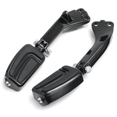Pair Passenger Sport Foot Pegs Mounting Brackets Black Aluminum