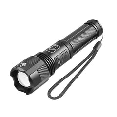 1800lm Powerful Long Range Zoomable Flashlight Kit Rechargeable & Power Focus Adjustable Tactical Light