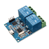 Dual Channel USB Relay Module USB Intelligent Control Switch