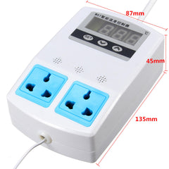 Reptile Aquarium Tank Temperature Controller Upper Lower Thermostat Socket