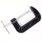 Heavy Duty C-Clamp Set, Adjustable 2-6 Inch Malleable Iron Steel Clamps for Woodworking, Welding, and Metalwork