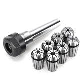 7Pcs ER20 Spring Collet with MT2-ER20-M10 Spring Collet Chuck Holder CNC Milling