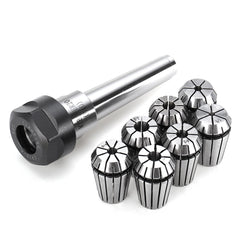 7Pcs ER20 Spring Collet with MT2-ER20-M10 Spring Collet Chuck Holder CNC Milling