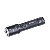 Multi-light Source One-step Strobe Tactical Flashlight 1300lm 280m High Output 18650 Type-C USB Rechargeable LED Torch