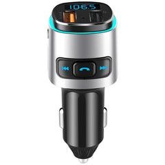 Car Bluetooth FM Transmitter QC 3.0 USB Car Charger Colorful LED Light Bluetooth Audio Adapter Music Play Hands Free Calls