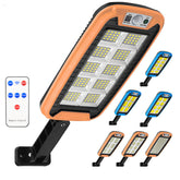 COB LED Solar Street Wall Light PIR Motion Sensor Dimmable Lamp Outdoor Garden