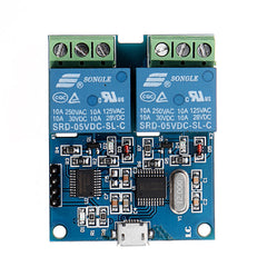 Dual Channel USB Relay Module USB Intelligent Control Switch
