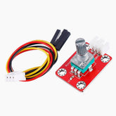 3Pcs Brick Adjustable Potentiometer Module (Pad hole) with Anti-reverse Plug White Terminal Analog Signal