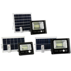 50W 80W 120W Outdoor Solar Power PIR Motion Sensor Garden Floodlight LED Remote Control Security Light