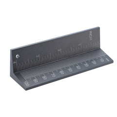 Aluminum Alloy Drill Bit Depth Stop Collar Locator with Magnetic Tool, Dual-Sided Scale, 0-100mm Measuring Range