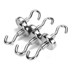 10Pcs D20/25/32 N35 Ferrite Magnetic Hooks Neodymium Hold 12kg Strong Magnet