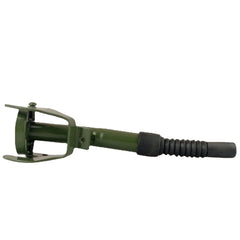 Black Metal Jerry Can Gas Canister Rubber Nozzle Spout Military Style Clamp 20L