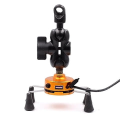 3.5-6 inch Phone GPS Holder USB Charger Motorcycle Scooter WUPP 3 Colors