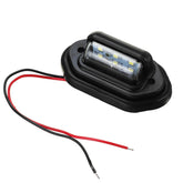 2PCS 10-30V 12V 24V 6 SMD LED License Plate Tag Lights Lamps For Boat Truck SUV Trailer Truck Trailer VAN Caravan Universal