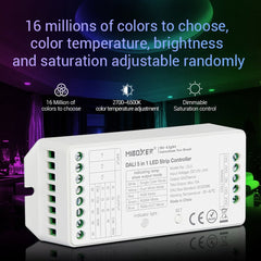 5 IN 1 LED Strip Controller Common Anode Compatible with remote control/Bus Power Supply DC12-24V