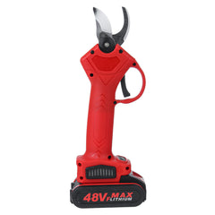 48VF 30mm Cordless Electric Pruning Shears Garden Pruner Scissors Branch Cutter