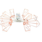 Battery Powered 1.8M/3.3M 10/20LEDs Metal Diamond Fairy String Light for Christmas Holiday Party
