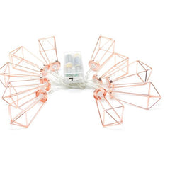Battery Powered 1.8M/3.3M 10/20LEDs Metal Diamond Fairy String Light for Christmas Holiday Party
