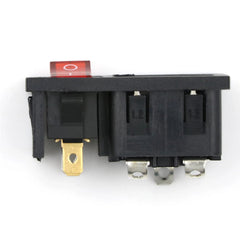 AC 10A 250V 3Pins Rocker Switch Power Socket Fused IEC 320 C14 Inlet Fuse Switch Connectors Plug Connectors