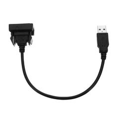 Car USB 2.0 Extension Lead Cable Auto Dashboard Flush Mount Interface Adapter Cord