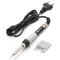 60W Adjustable Temperature Electric Solder Iron with 5pcs Solder Tips