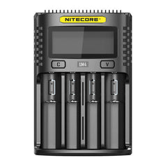 LCD Screen Display Lithium Battery Charger 4-Slots USB Charging Smart Rapid Battery Charger