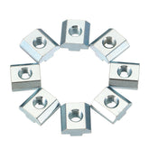 20pcs M8 Zinc Plate Coated T Sliding Nut for 4040 Series Alumunium Profiles