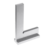 High Carbon Steel Flat Edge Square, DIN 875 Grade 2, Precision 7µm, Sizes: 50x40mm, 75x50mm, 100x70mm, Heat Treated.