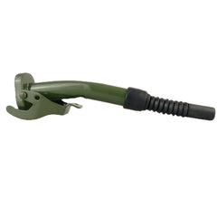 Black Metal Jerry Can Gas Canister Rubber Nozzle Spout Military Style Clamp 20L