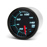Universal 12V Oil Pressure Gauge Meter W/Sensor 7 Color LED Tinted Face 2" 52mm