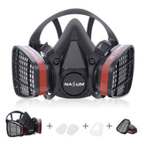 Half Face Gas Mask Respirator Painting Spraying Safety Work Filter Dust Mask