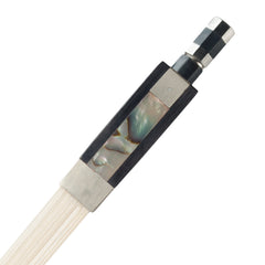 4/4 Violin/Fiddle Bow Grid Carbon Fiber Bow W/ Ebony Frog Round Stick Exquisite Horsehair Well Balance