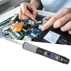60W Digital Soldering Iron Station DC12-24V Type-C Interface 100-400 Adjustable Temperature