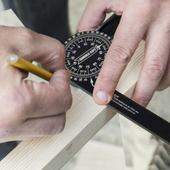 High-Precision Aluminum Angle Finder Protractor for Miter Saw - Durable, Easy Measurement for Carpentry & Woodworking