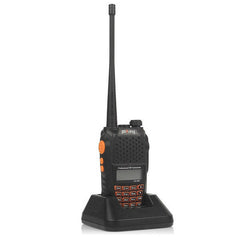 Portable Walkie Talkie Two Way Radio 128CH UHF VHF Dual Band Handled Transceiver