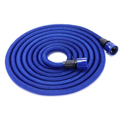 25-100ft Expandable Flexible Garden Water Hose Water Pipe Watering Sprayer Blue