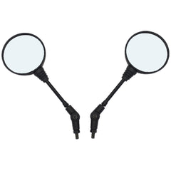 Round Motorcycle Folding Rear View Side Mirror M10x1.25mm