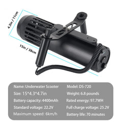 Underwater Scooter Diving Equipment Sea Scooter Scuba Diving Equipment ISUP Paddleboard Motor For Snorkeling Swimming Diving