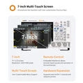 Digital Oscilloscope 70MHz 4Channel 1.25GSa/s 12-bit Vertical Resolution High Res Waveform Capture 50M Memory Depth