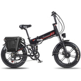 Electric Bike 48V 20AH 500W*2 (Peak 1000W*2) Dual Motor Recommended Top Speed 25KM/H 20inch Tire 50-60KM Max Mileage 180KG Max Load Electric Bicycle