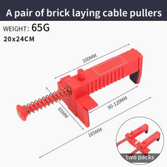 Adjustable BrickLaying Cable Puller For Brick Liner Runner Wire Drawer 2 Pairs