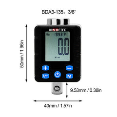 Digital Torque Wrench 0.3-340 Nm Adjustable Torque Meter Adapter Professional Electronic Torque Wrench Inspection Repair Tools