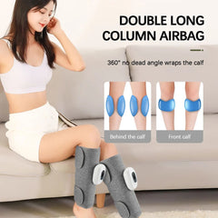 Dual-Purpose Leg & Arm Massager with Air Pressure, 3 Modes, 360° Calf Relaxation, Ideal for Office Workers
