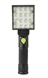 16x COB 4Colors 4Modes 180 Adjustable Head Magnetic Tail USB LED Flashlight