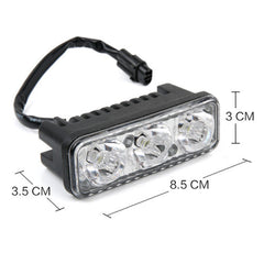 Car Motorcycle Modification Daytime Running Light Super Bright Waterproof High Power 3 LED Light