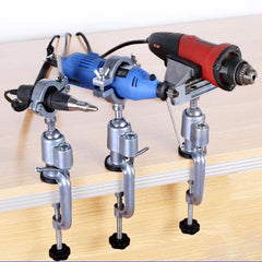 360° Rotating Aluminum Clamp-on Bench Vise for Drills & Grinders - Durable, Stabilizing, Wide Clamp Opening