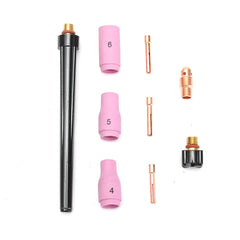 4M 8M 250AMP Air Water-Cooled TIG Flexible Welding Torch Kit Parts For WP20-25