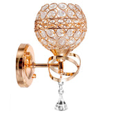 110-220V E14 Modern Chrome Crystal LED Wall Light Lamp Luxury Bedside Bedroom Home Decor Without Bulb